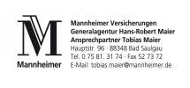 Sponsor der JMS: Mannheimer Versicherungen Maier